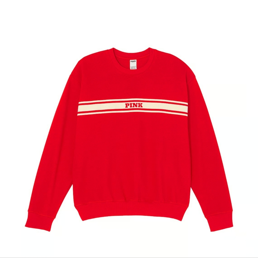 PINK Victoria's Secret Ivy Fleece Classic Crew Sweatshirt